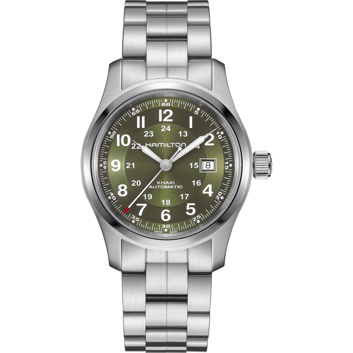 Hamilton Khaki Field Auto 42mm Green Dial Men's Watch H70605160