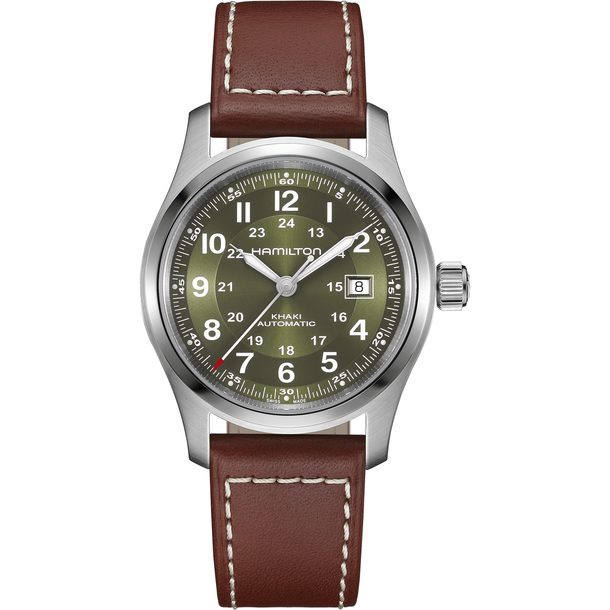 Hamilton Khaki Field Auto 42mm Green Dial Men's Watch H70605560