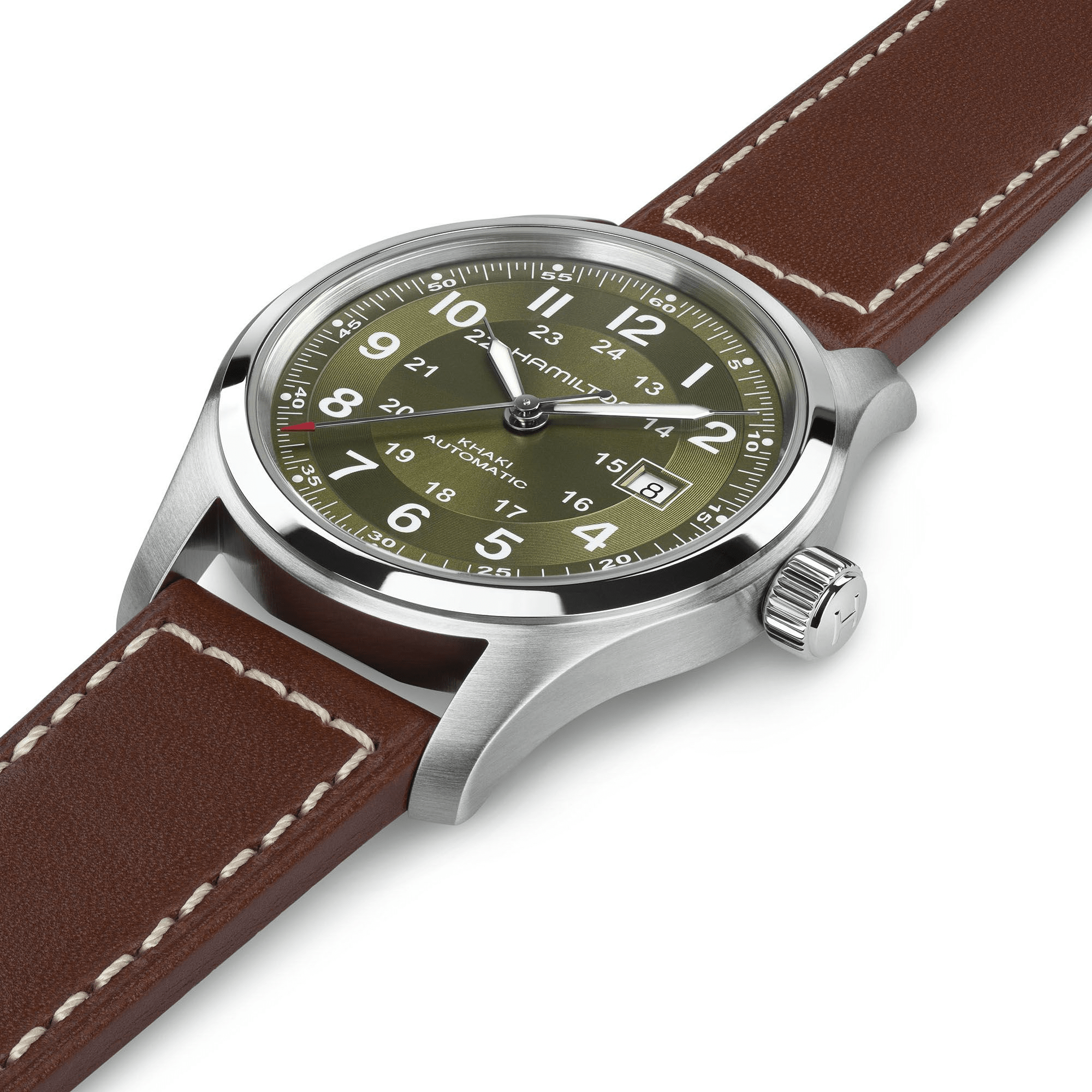 Hamilton Khaki Field Auto 42mm Green Dial Men's Watch H70605560