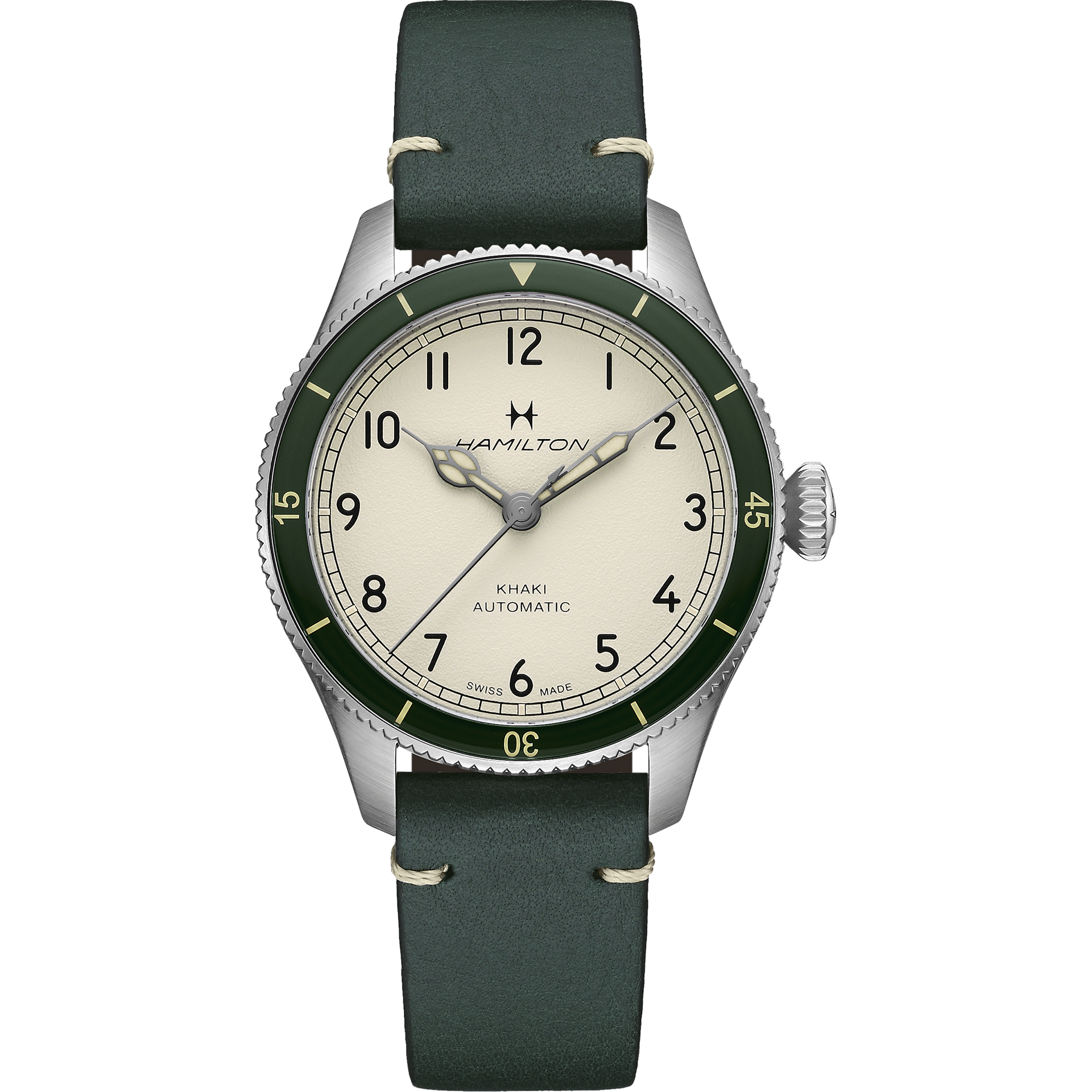 Hamilton Khaki Aviation Pilot Pioneer 38mm White Dial Men's Watch