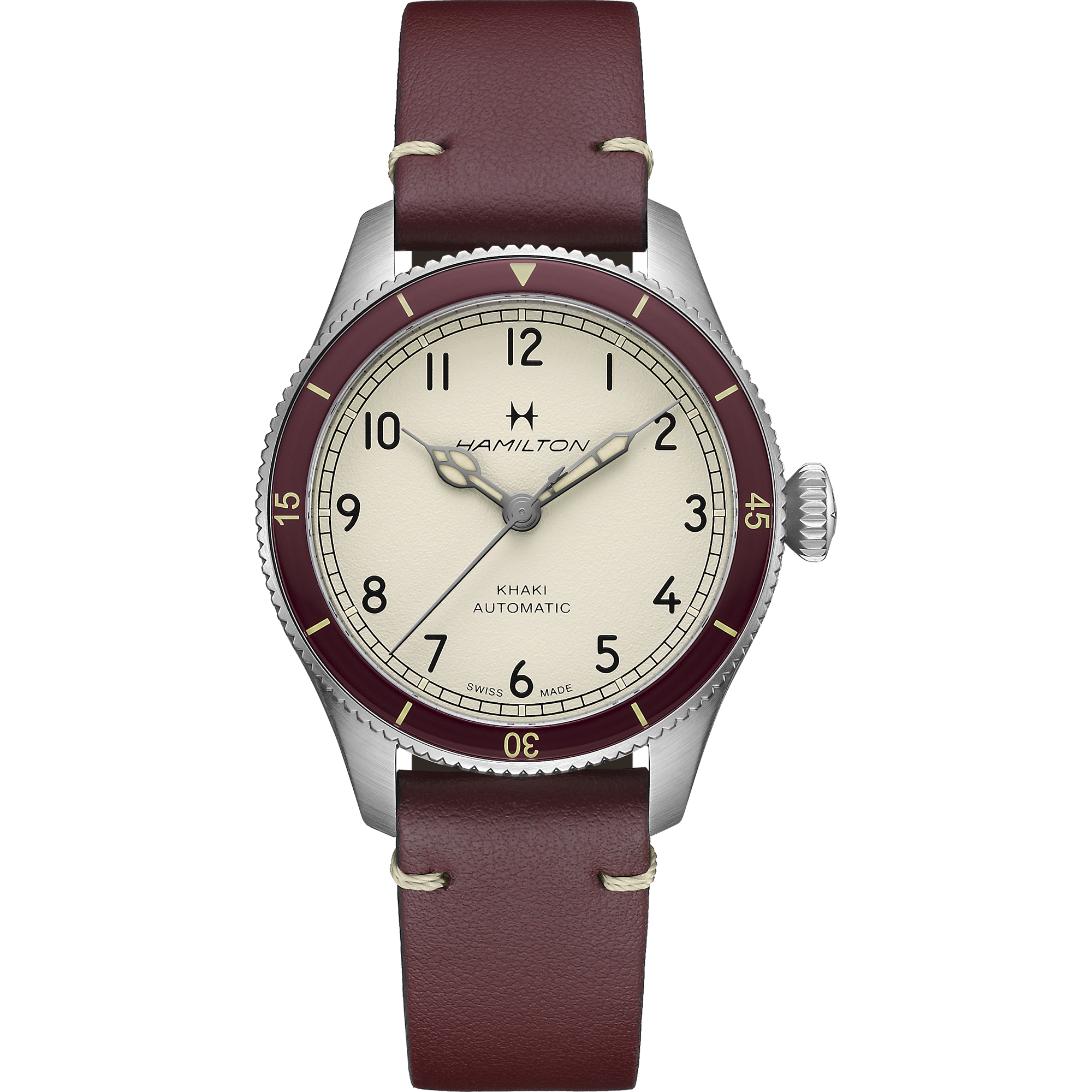 Hamilton Khaki Aviation Pilot Pioneer 38mm White Dial Men's Watch H76265810