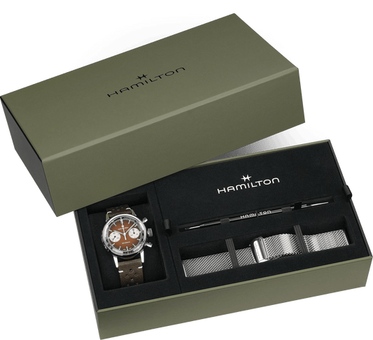 Hamilton American Classic Intra-Matic Chronograph H 40mm Brown Dial Men's Watch H38429591