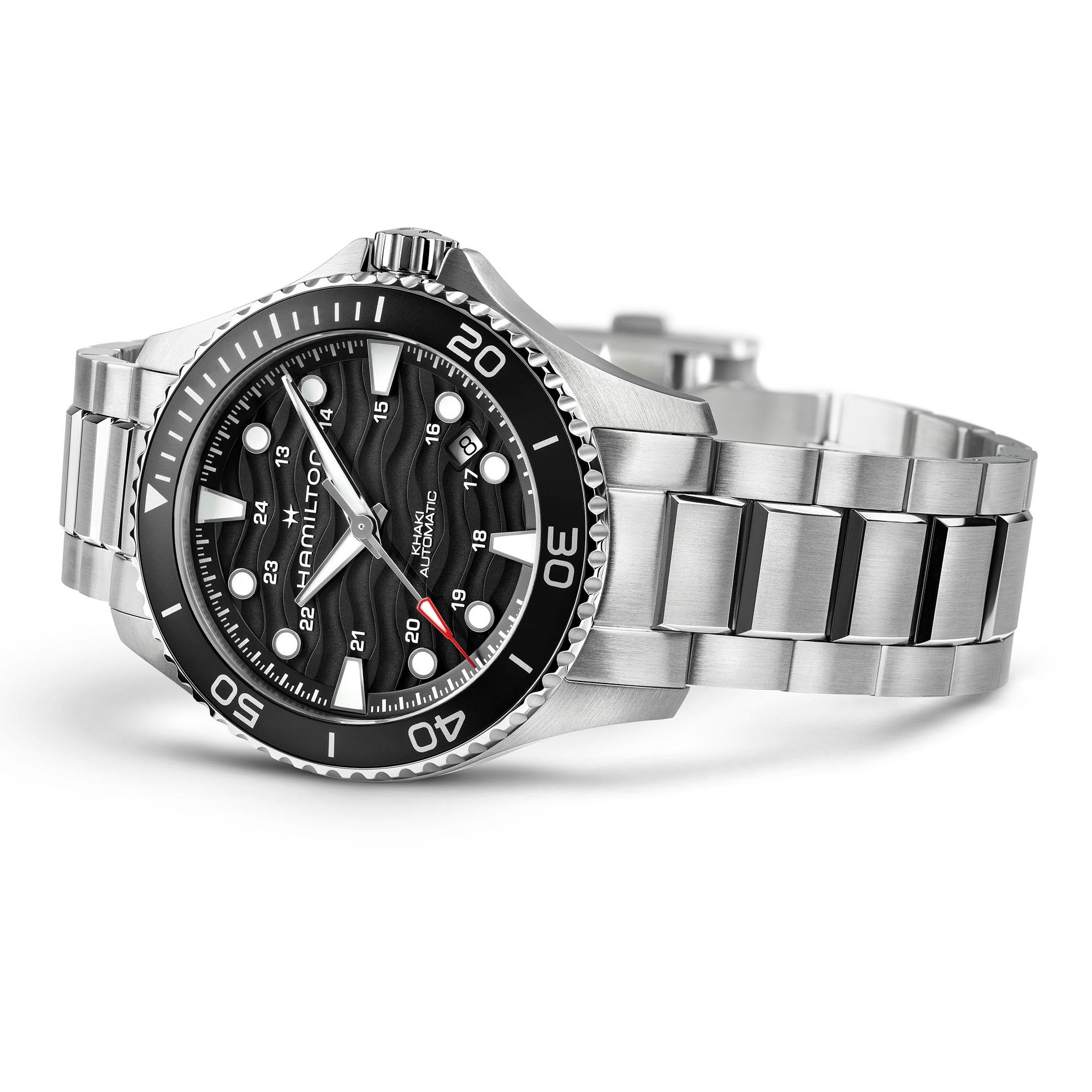 Hamilton Khaki Navy Scuba Auto 40mm Black Dial Men's Watch H82415130