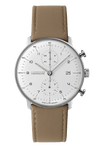 Junghans Max Bill Chronoscope 40mm Matt Silver Dial Men's Watch 27/4502.02