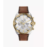 Diesel Spiked 49mm Silver Dial Men's Watch DZ4665