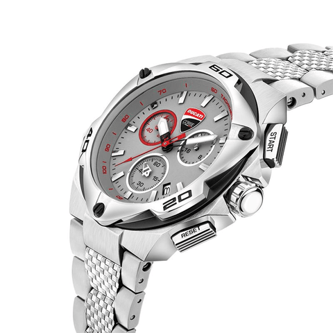 Ducati Corse Motore 49mm Chronograph Silver Men's Watch DTWGI2019008