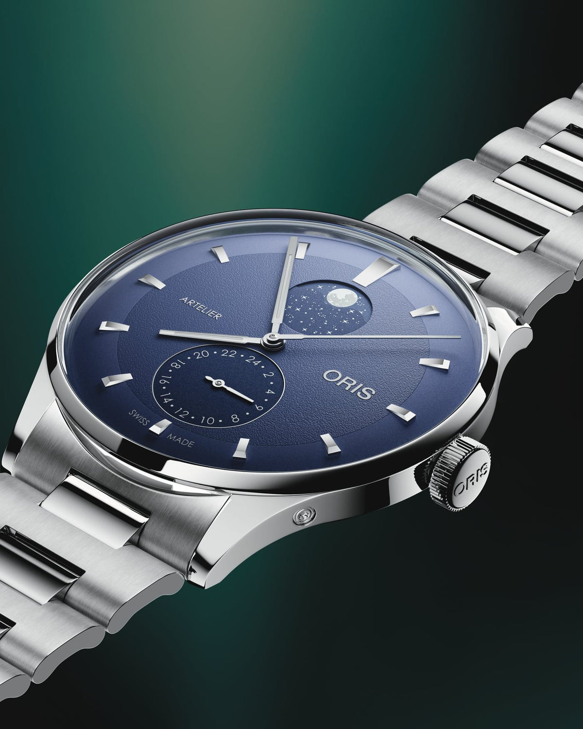 Oris Artelier Complication 40mm Blue Dial Men's Watch 01 782 7811 4055-07 8 20 20