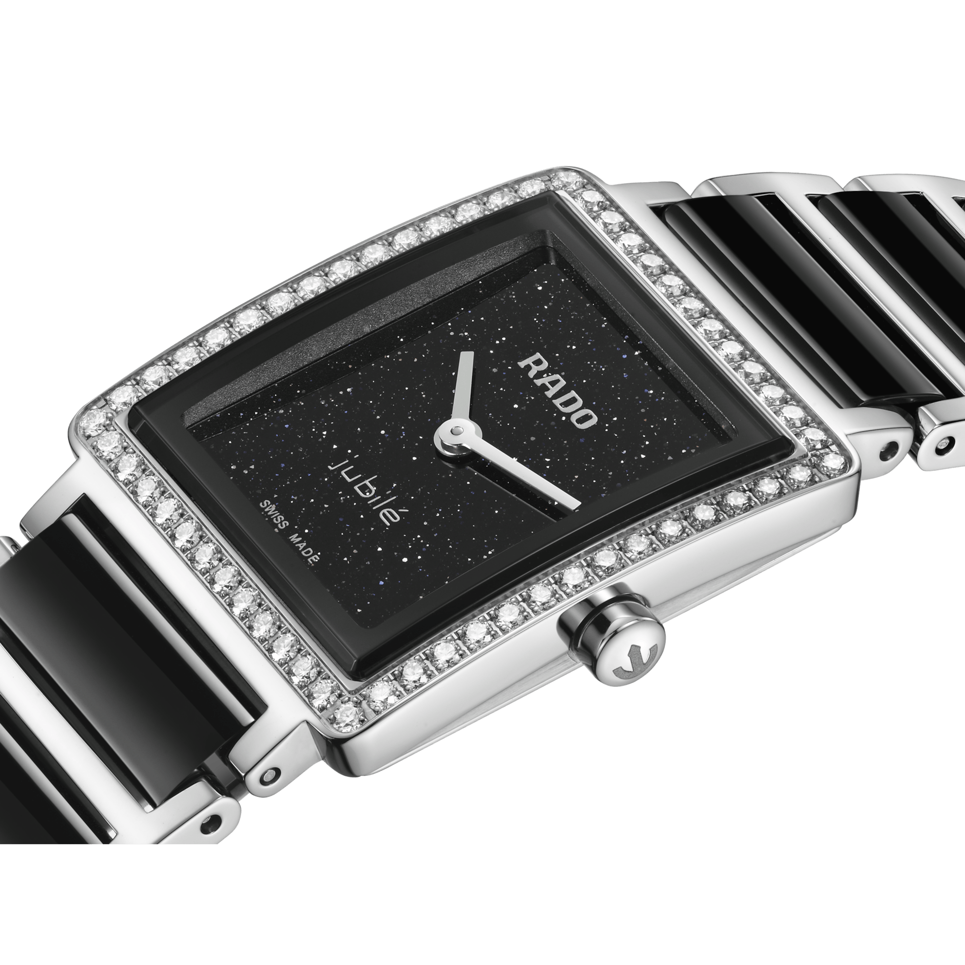 RADO Integral Diamonds 23mm Midnight Black Aventurine Dial Women's Watch R20249152