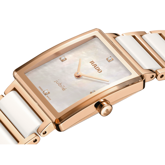 RADO Integral Diamonds 23mm White Mother of Pearl Dial Women's Watch R20251902