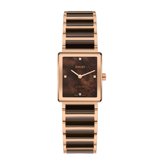 RADO Integral Diamonds 23mm Brown Mother of Pearl Dial Women's Watch R20251912