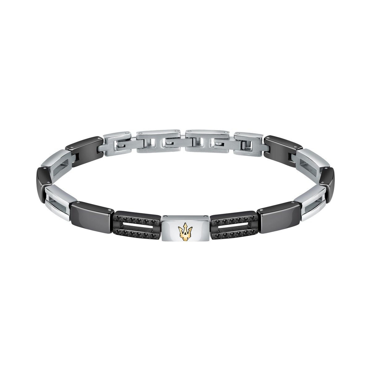 Maserati Ceramic Men's Steel-Ceramic Bracelet JM223ATZ22