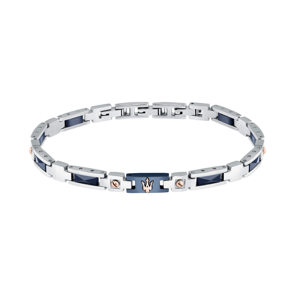 Maserati Ceramic Men's Steel-Ceramic Bracelet JM523ATZ33