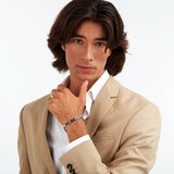 Maserati Ceramic Men's Steel-Ceramic Bracelet JM523ATZ33