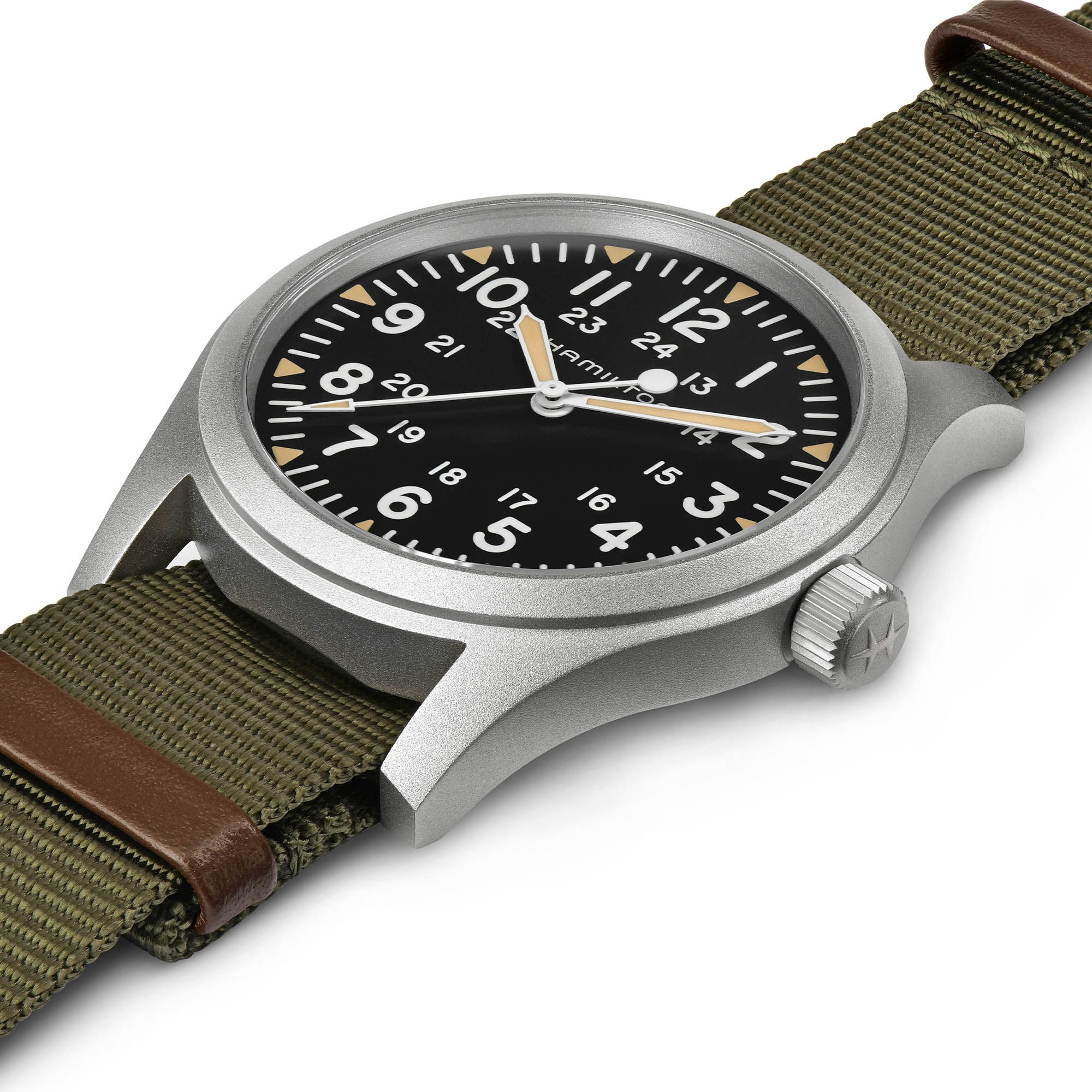 Hamilton Khaki Field Mechanical 42mm Black Dial Men's Watch H69529933