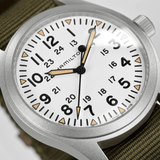 Hamilton Khaki Field Mechanical 42mm White-Green Men's Watch H69529913