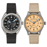Laco Editions Pro-Lab 40mm Black and Sand Dial Men's Watch 862193