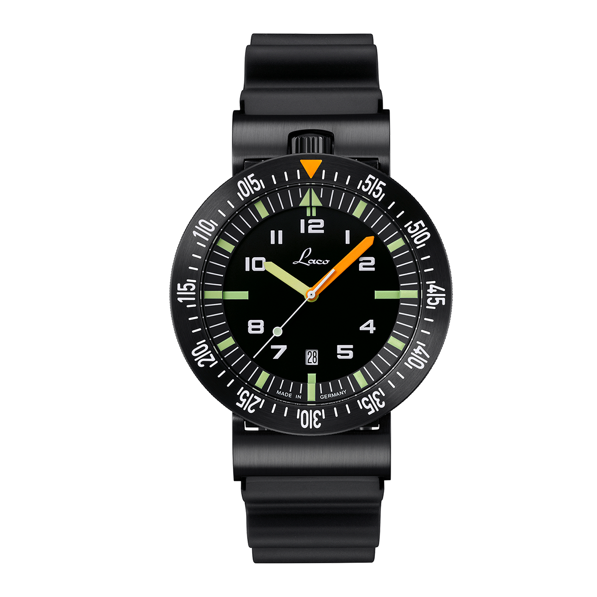 Laco Squad Watches Atacama.3 46mm Matte Black Dial Men's Watch 861632.3