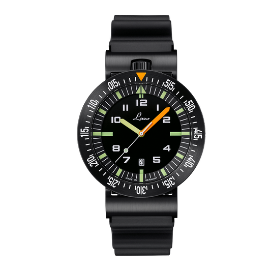 Laco Squad Watches Atacama.3 46mm Matte Black Dial Men's Watch 861632.3
