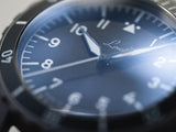 Laco Pilot Watches Special Models Köln MB 41mm Matte Black Dial Men's Watch 862191.MB