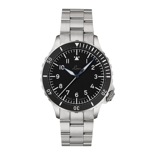 Laco Pilot Watches Special Models Köln MB 41mm Matte Black Dial Men's Watch 862191.MB