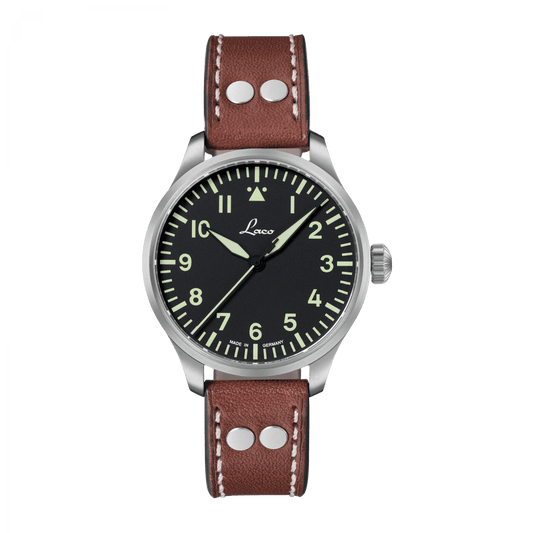 Laco Pilot Watches BASIC Augsburg 39mm Black Dial Men's Watch 861988