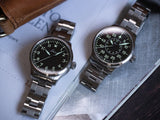 Laco Pilot Watches BASIC Augsburg MB 39mm Black Dial Men's Watch 862140