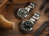 Laco Pilot Watches BASIC Augsburg MB 39mm Black Dial Men's Watch 862140