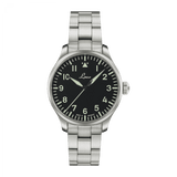 Laco Pilot Watches BASIC Augsburg MB 39mm Black Dial Men's Watch 862140