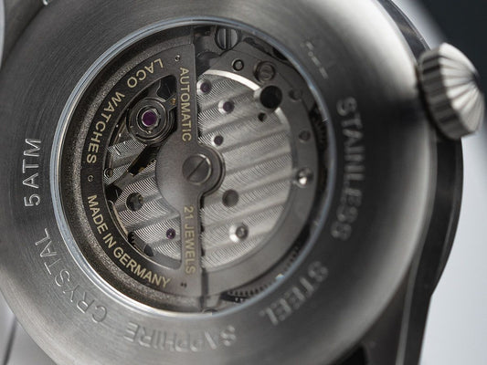 Laco Pilot Watches BASIC Augsburg Grau MB 42mm Grey Dial Men's Watch 862158.MB