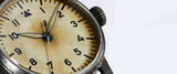 Laco Pilot Watch ORIGINAL Florenz Erbstück 42mm Cream Dial Men's Watch 861945