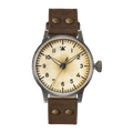 Laco Pilot Watch ORIGINAL Florenz Erbstück 42mm Cream Dial Men's Watch 861945