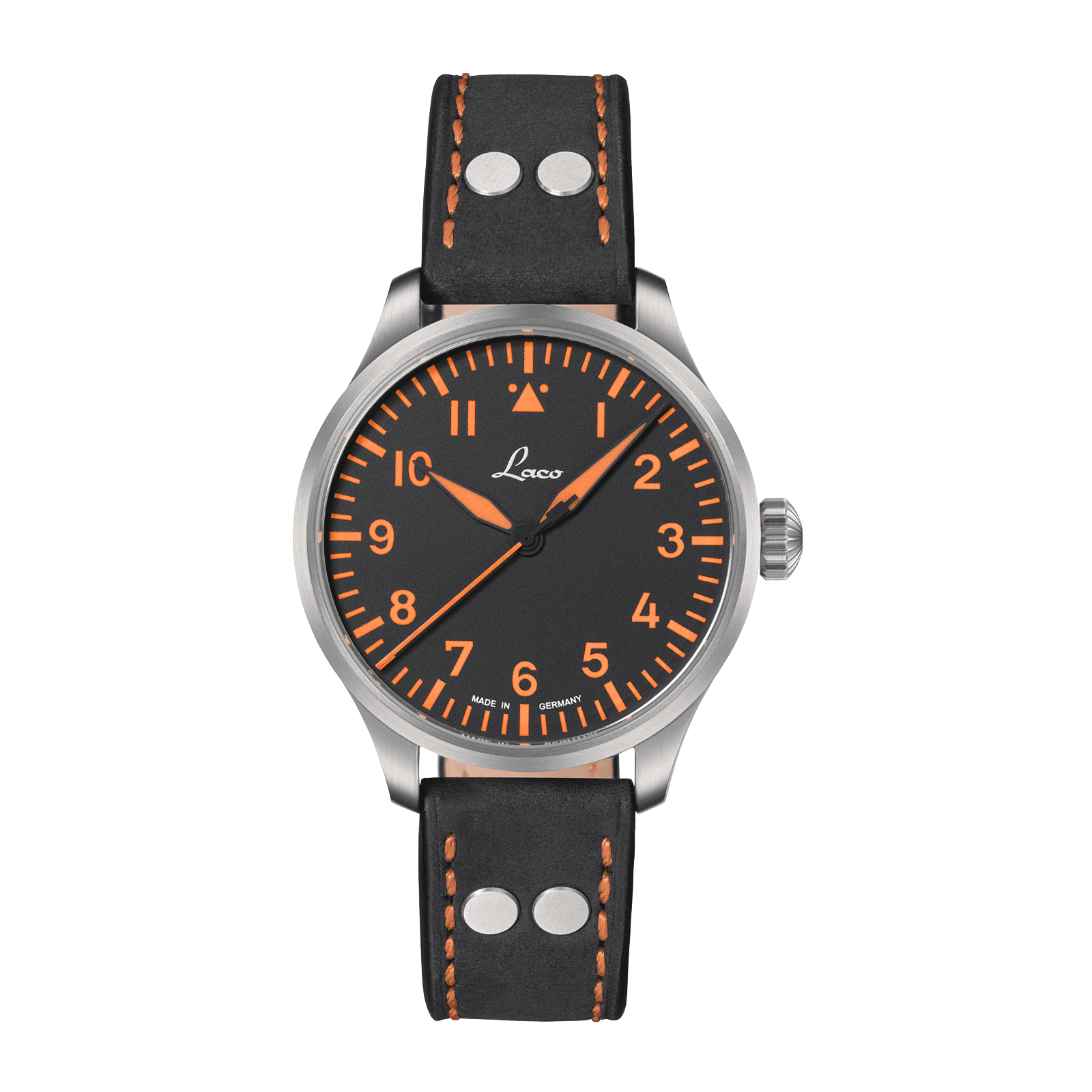 Laco Pilot Watches BASIC Neapel 39mm Black Dial Men's Watch 862129