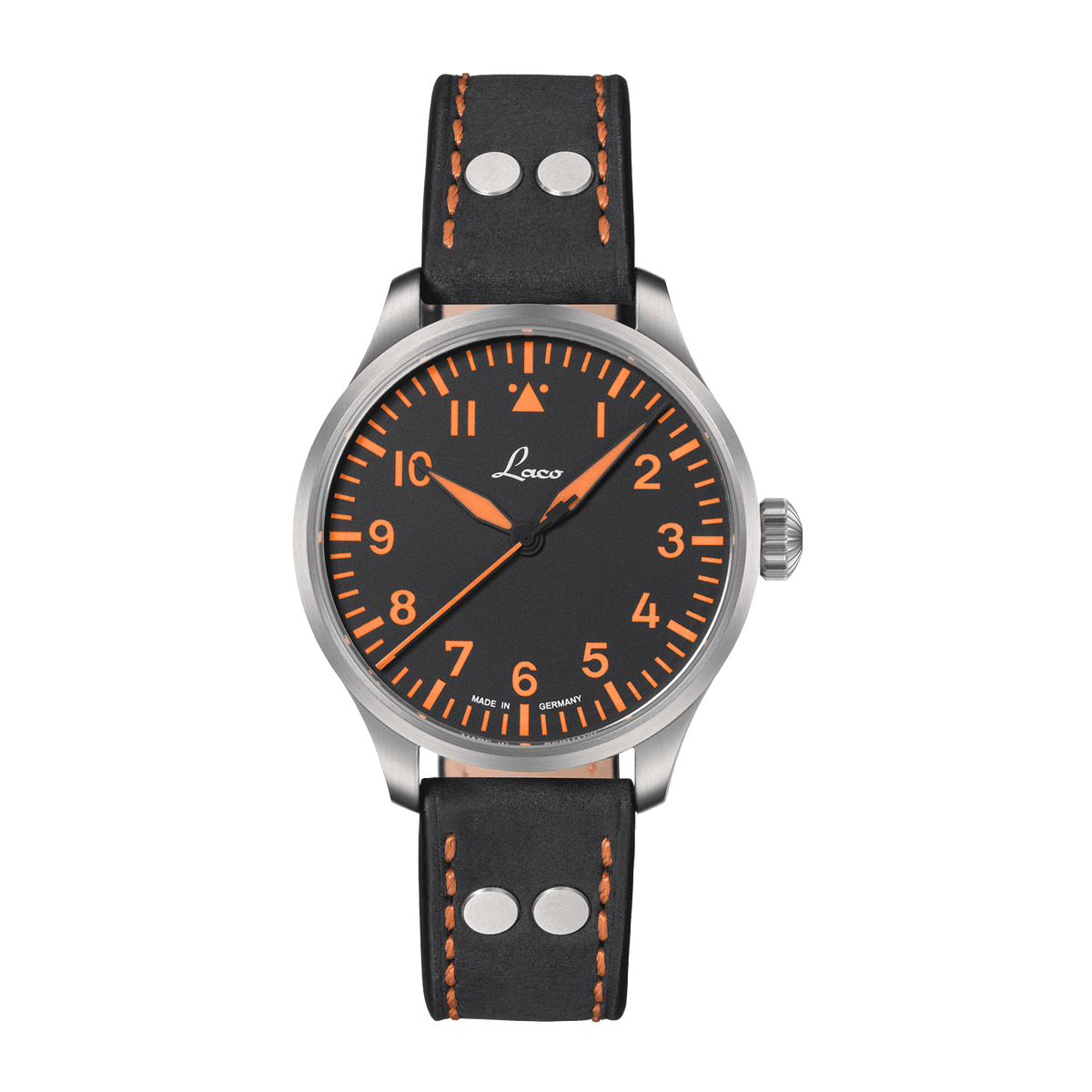 Laco Pilot Watches BASIC Neapel 39mm Black Dial Men's Watch 862129