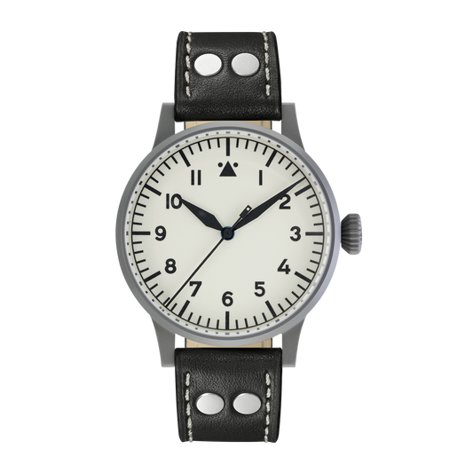 Laco Pilot Watch ORIGINAL Venedig 42mm White Dial Men's Watch 861894