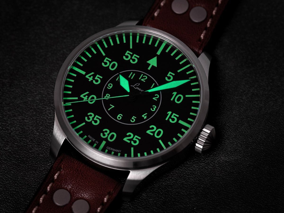 Laco Pilot Watches BASIC Aachen 39mm Black Dial Men's Watch 861990