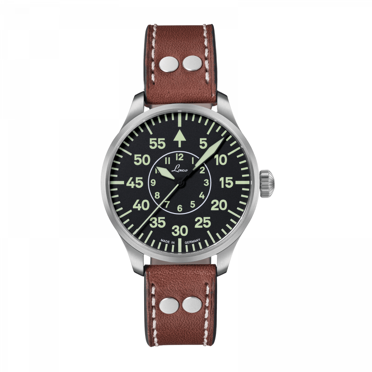 Laco Pilot Watches BASIC Aachen 39mm Black Dial Men's Watch 861990