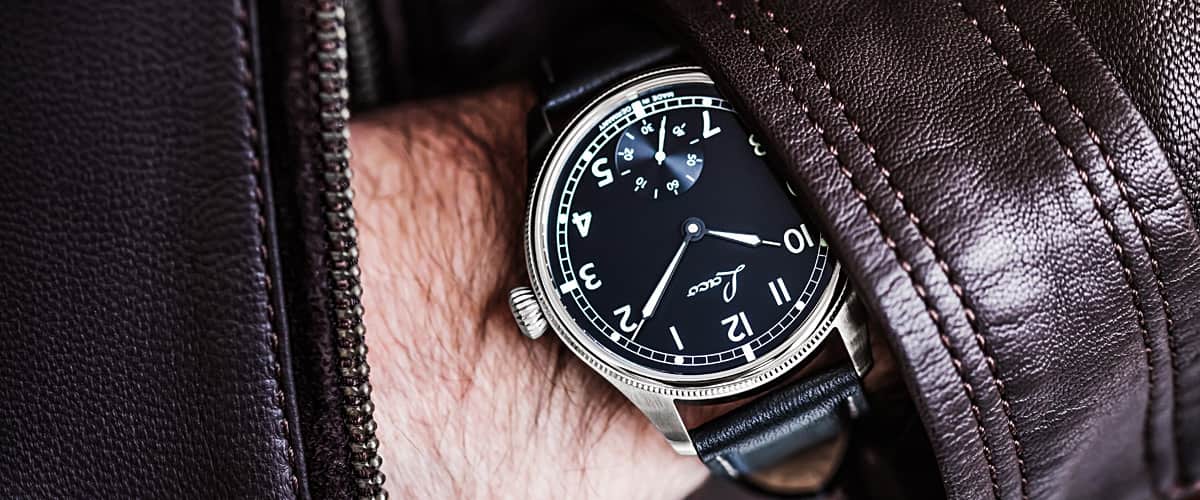 Laco Navy Watches Bremerhaven 42.5mm Matte Black Dial Men's Watch 862105.2