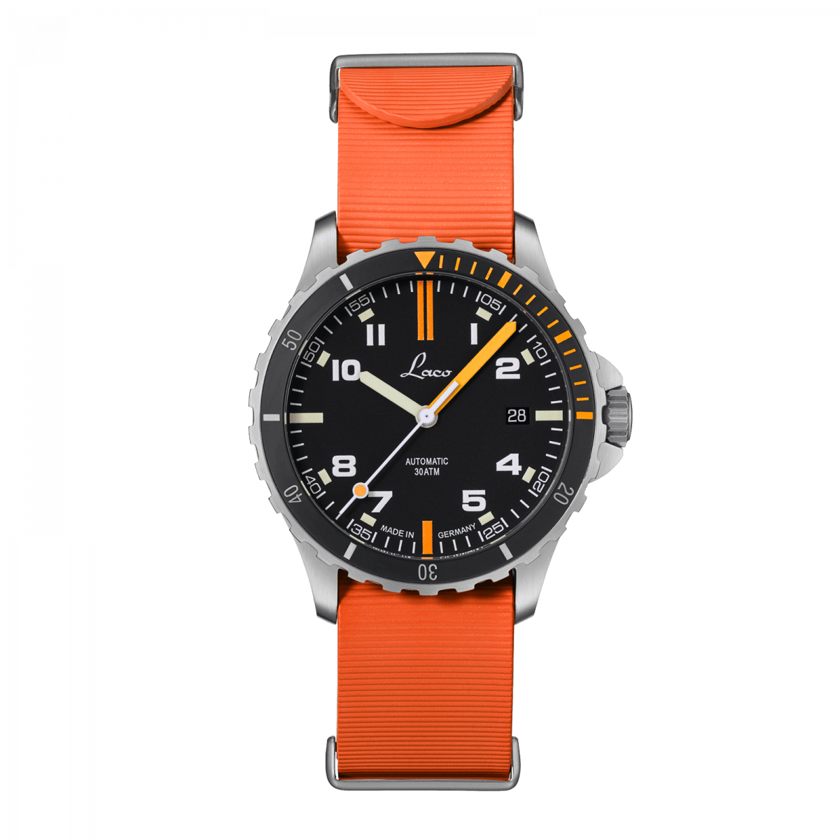 Laco Sport Watches Mojave RB 39mm Matte Black Dial Men's Watch 862132.RB