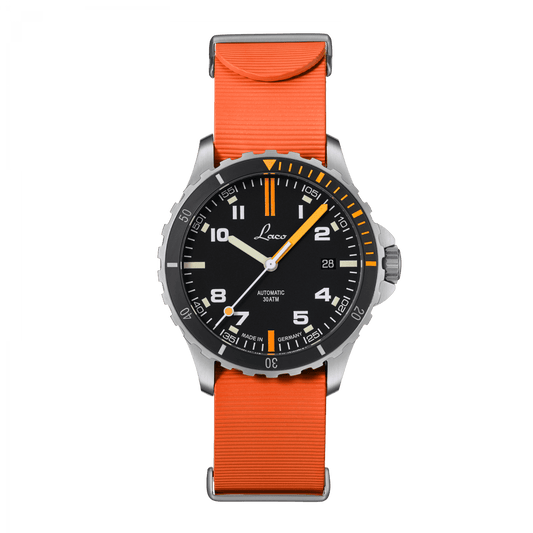 Laco Sport Watches Mojave RB 39mm Matte Black Dial Men's Watch 862132.RB