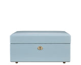 WOLF Heritage London Square Jewelry Box Ice Blue 315217