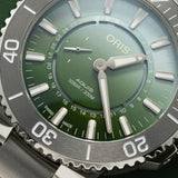 Oris Aquis Dat Watt Limited Edition II 43.5mm Green Dial Men's Watch 01 743 7734 4197-Set