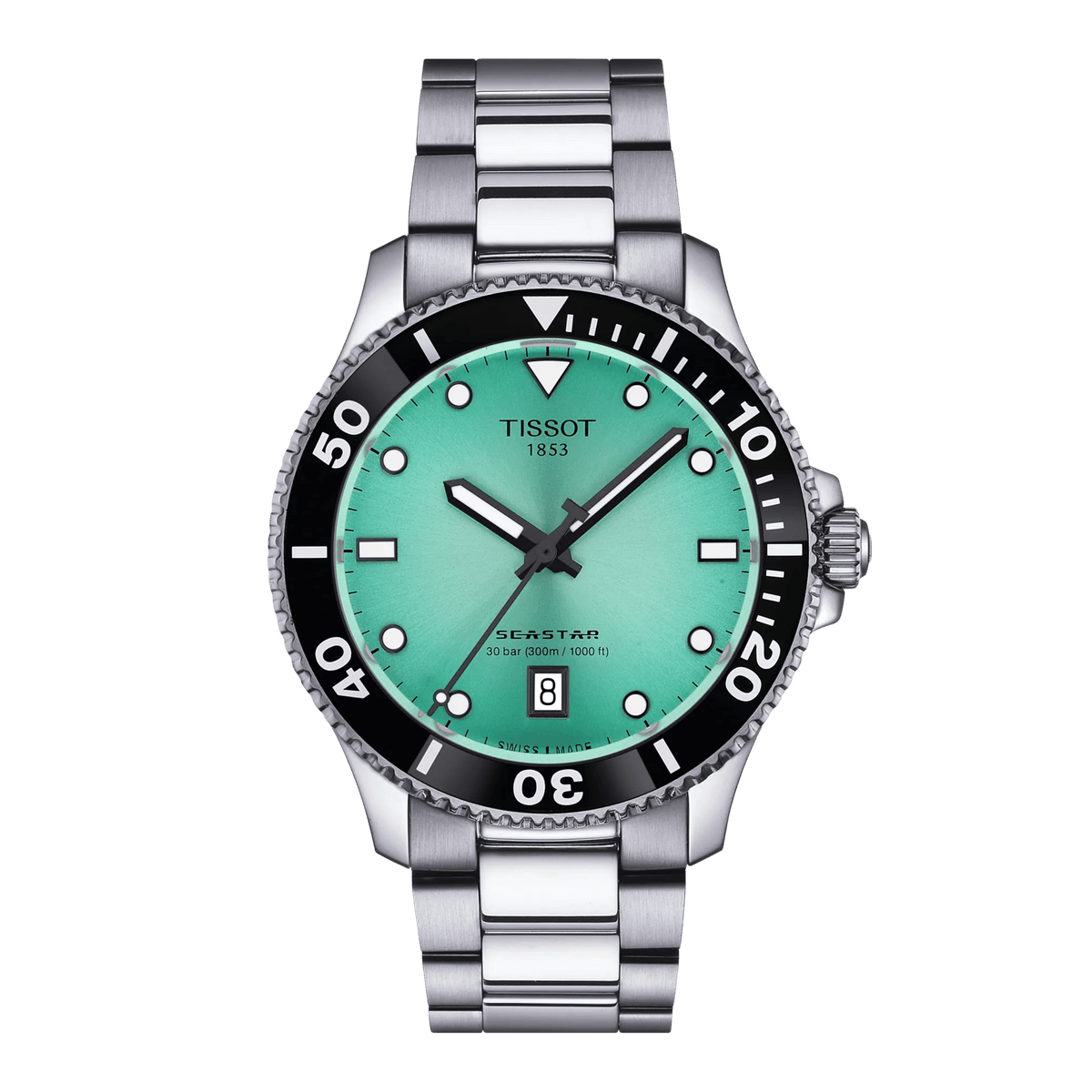 Tissot Seastar 1000 40mm Turquoise Dial Men's Watch T1204101109100