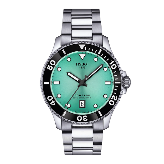 Tissot Seastar 1000 40mm Turquoise Dial Men's Watch T1204101109100