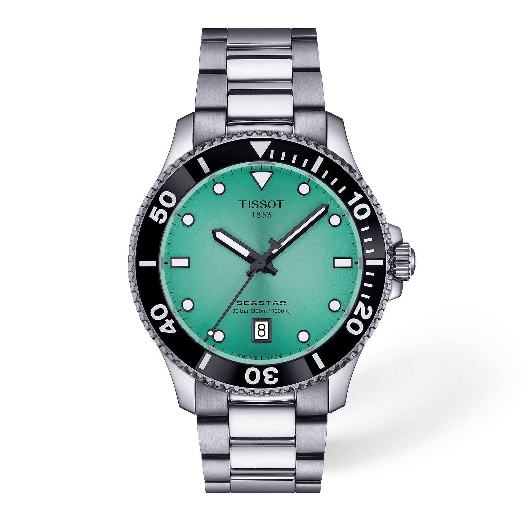 Tissot Seastar 1000 40mm Turquoise Dial Men's Watch T1204101109100