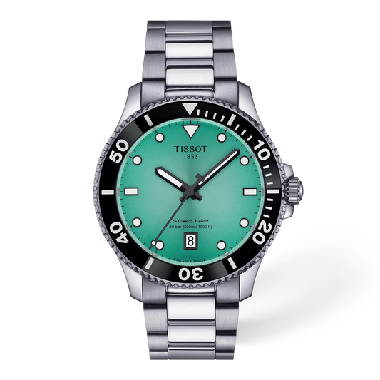 Tissot Seastar 1000 40mm Turquoise Dial Men's Watch T1204101109100