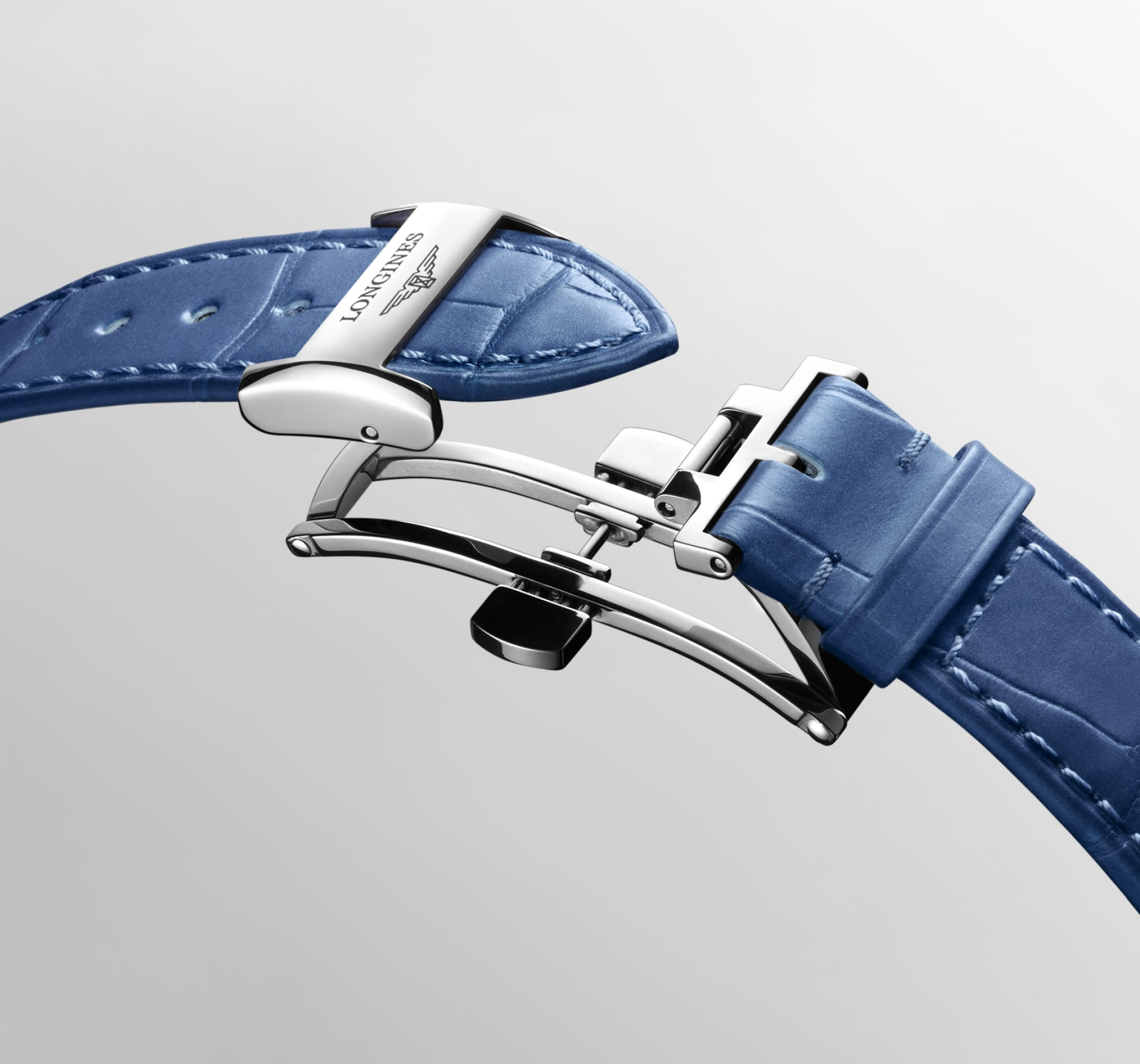 Longines PrimaLuna Moonphase 34mm Blue Mother of Pearl Dial Women's Watch L81260972