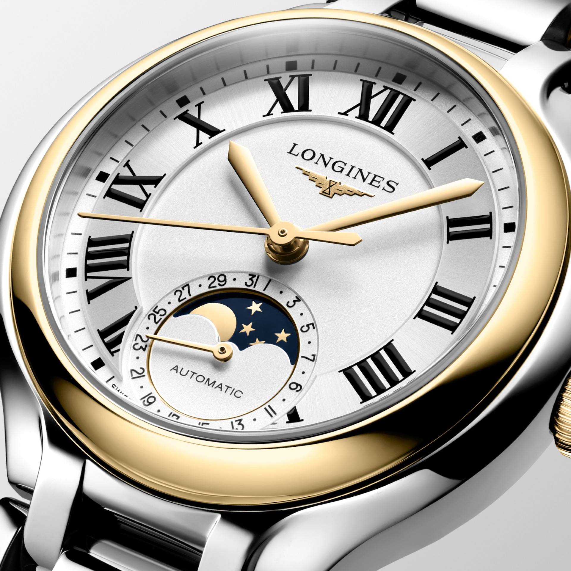 Longines PrimaLuna Moonphase 34mm Opaline Ivory Dial Women's Watch L81265797