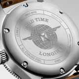 Longines Spirit Zulu Time 39mm Anthracite Dial GMT Leather Men's Watch L38024632