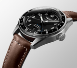 Longines Spirit Zulu Time 42mm Black Dial Men's Watch L38124532