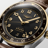 Longines Spirit Zulu Time 42mm Black Dial GMT 18K Men's Watch L38125532